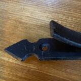 Wrought iron wall light, fabric cable