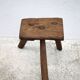 Tabouret bois tripode, tabouret de traite, porte-plante bois