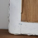 Vintage rattan mirror
