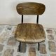 2 chaises style industriel en bois et métal