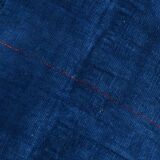 Contemporary Navy Blue Turkish Vintage Kilim Rug, 188x287Cm