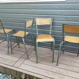 Set of 10 Mullca school high chairs