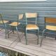 Lot de 10 chaises hautes d'école Mullca