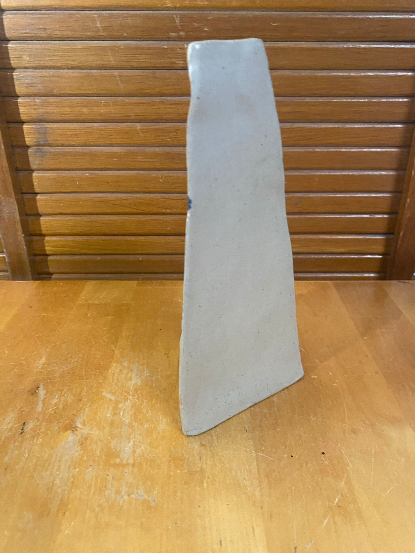 HILBORN Vase Pottery Design Grey Ceramic Geometric Lines Vintage