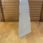 Vase HILBORN Pottery Design Céramique Grise Lignes Géométriques Vintag