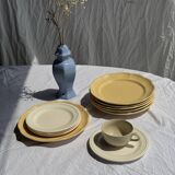 Lot de 4 petites assiettes à dessert blanches vintage D21