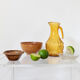 Yellow glass pitcher 70s