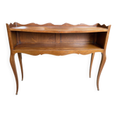 Console with a niche in cherry wood in Louis XV style.