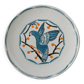 Géo Condé (1891–1980) for K & G Lunéville “cherry dove” plate