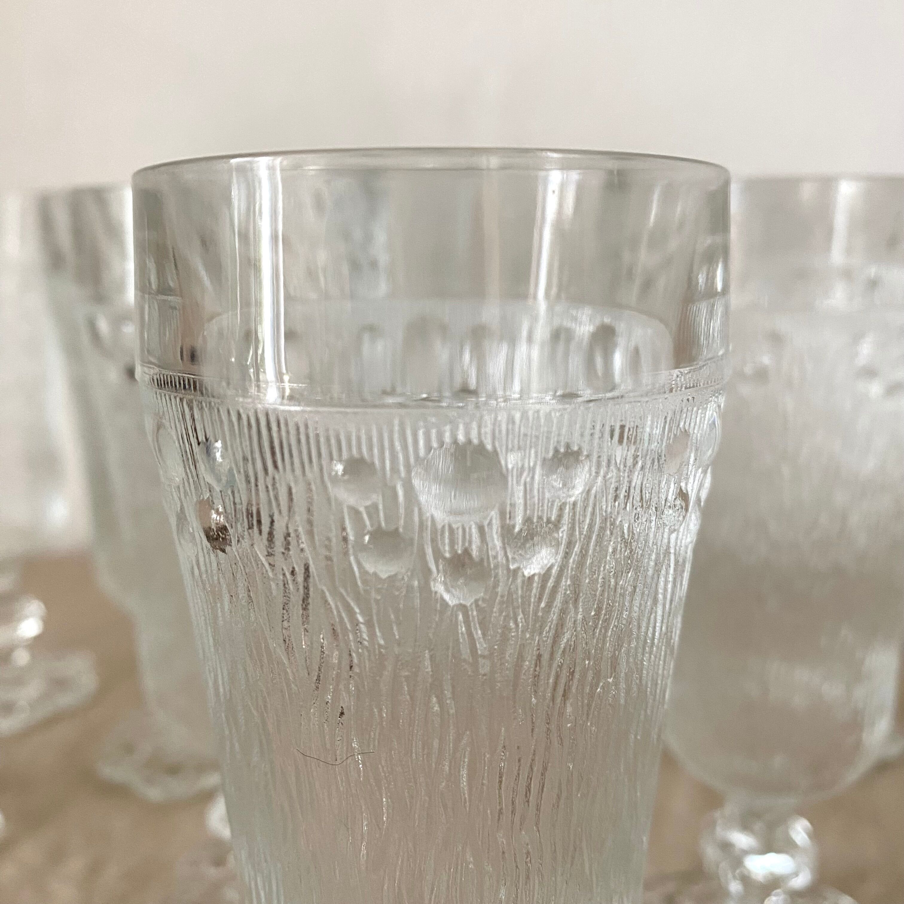 Vintage champagne flutes