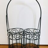 Wrought iron bottle holder