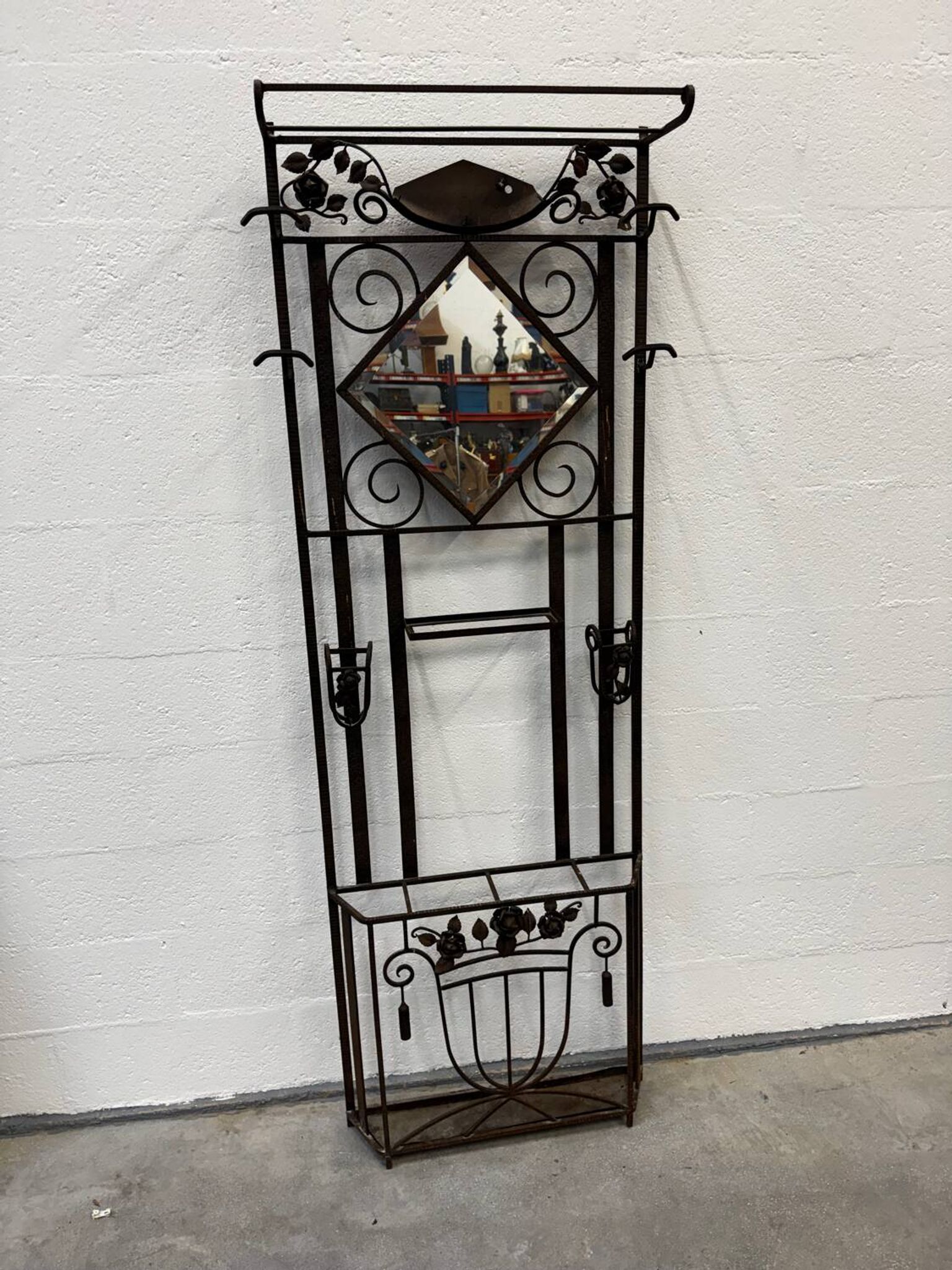 Art Deco coat rack / entrance hall wardrobe