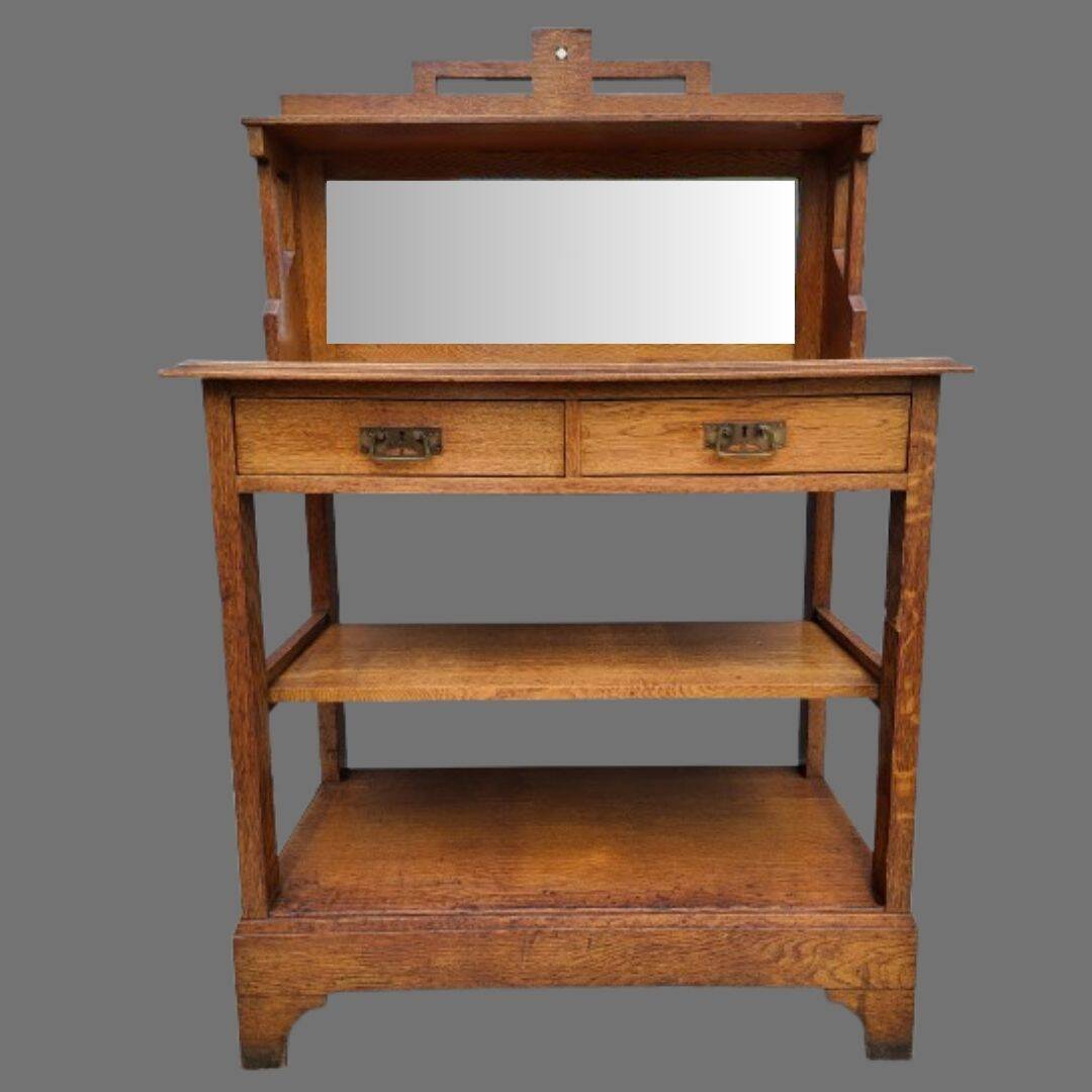 Art Nouveau 1900 Arts & Crafts Serving Trolley