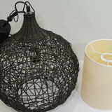 Brown rattan pendant lamp