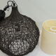 Brown rattan pendant lamp
