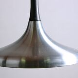 Large German pendant light in chrome metal, Tulip model by Erco 1960.