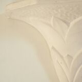 Pair of plaster wall sconces, palmette decoration, 20th century