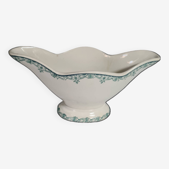 Earthenware gravy boat from Saint Amand