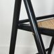 Chaises pliantes en bois et rotin