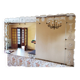 Beautiful and large engraved wall mirror from the 1960s/70s