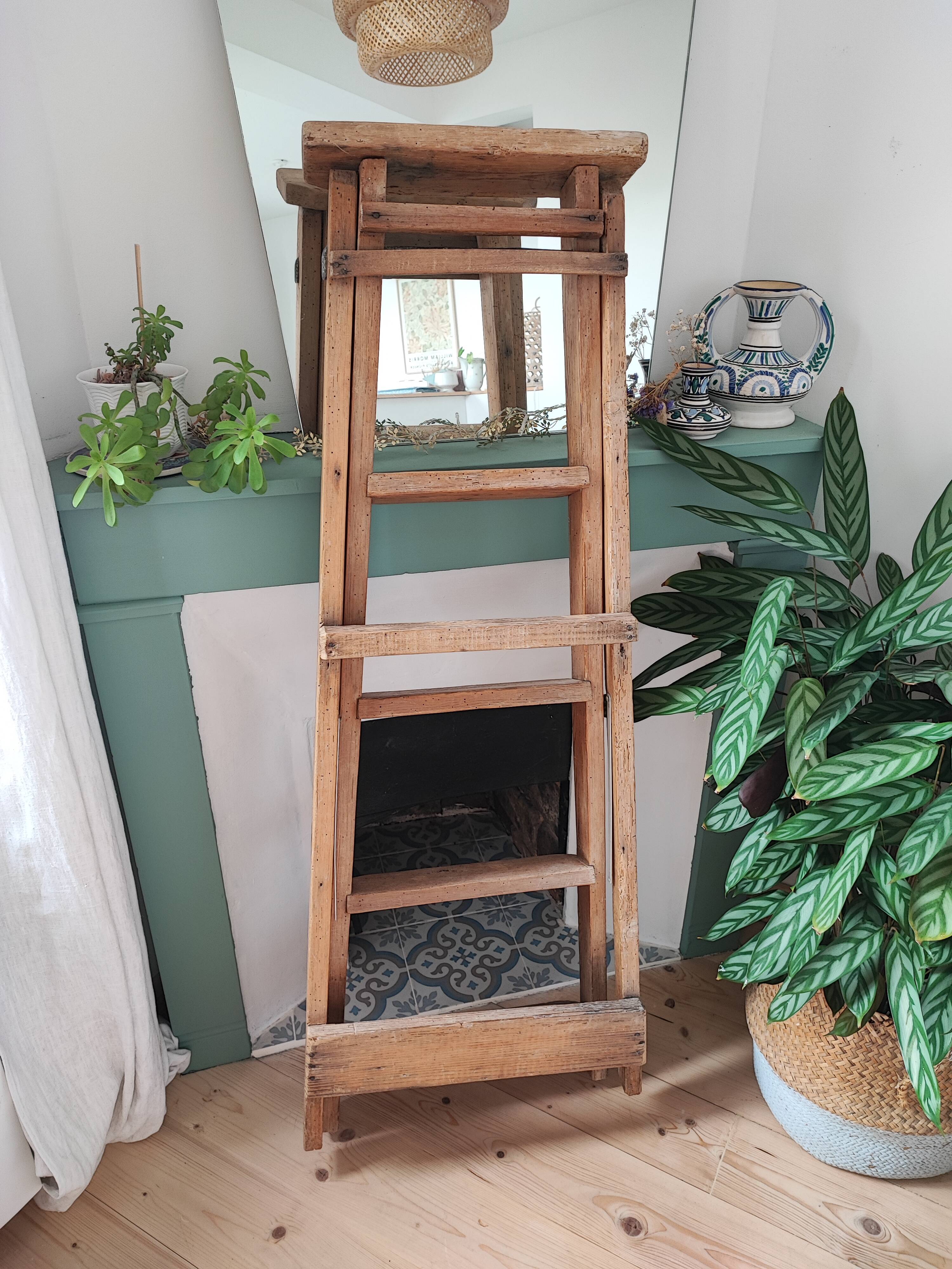 Wooden stepladder