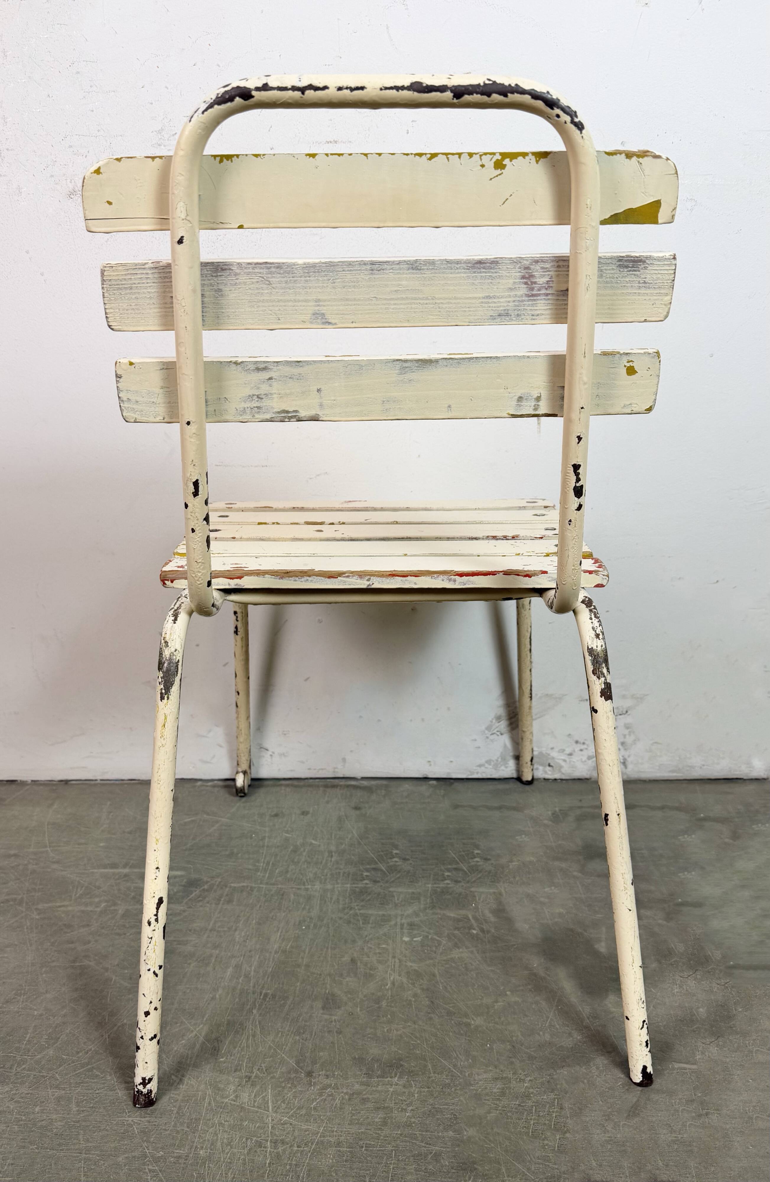 Vintage Beige Industrial Chair, 1960s