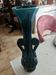 Slim single-flower vase in navy blue enamel
