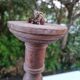 Antique lamp or candlestick, hand-carved, turned wood, Renaissance style