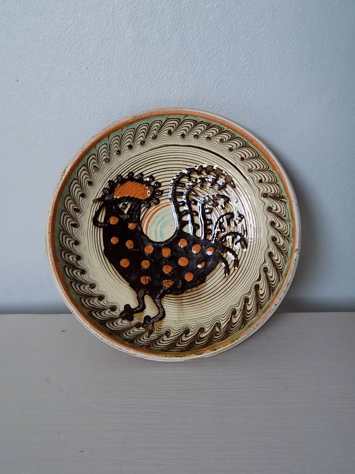 Rooster decor bowl