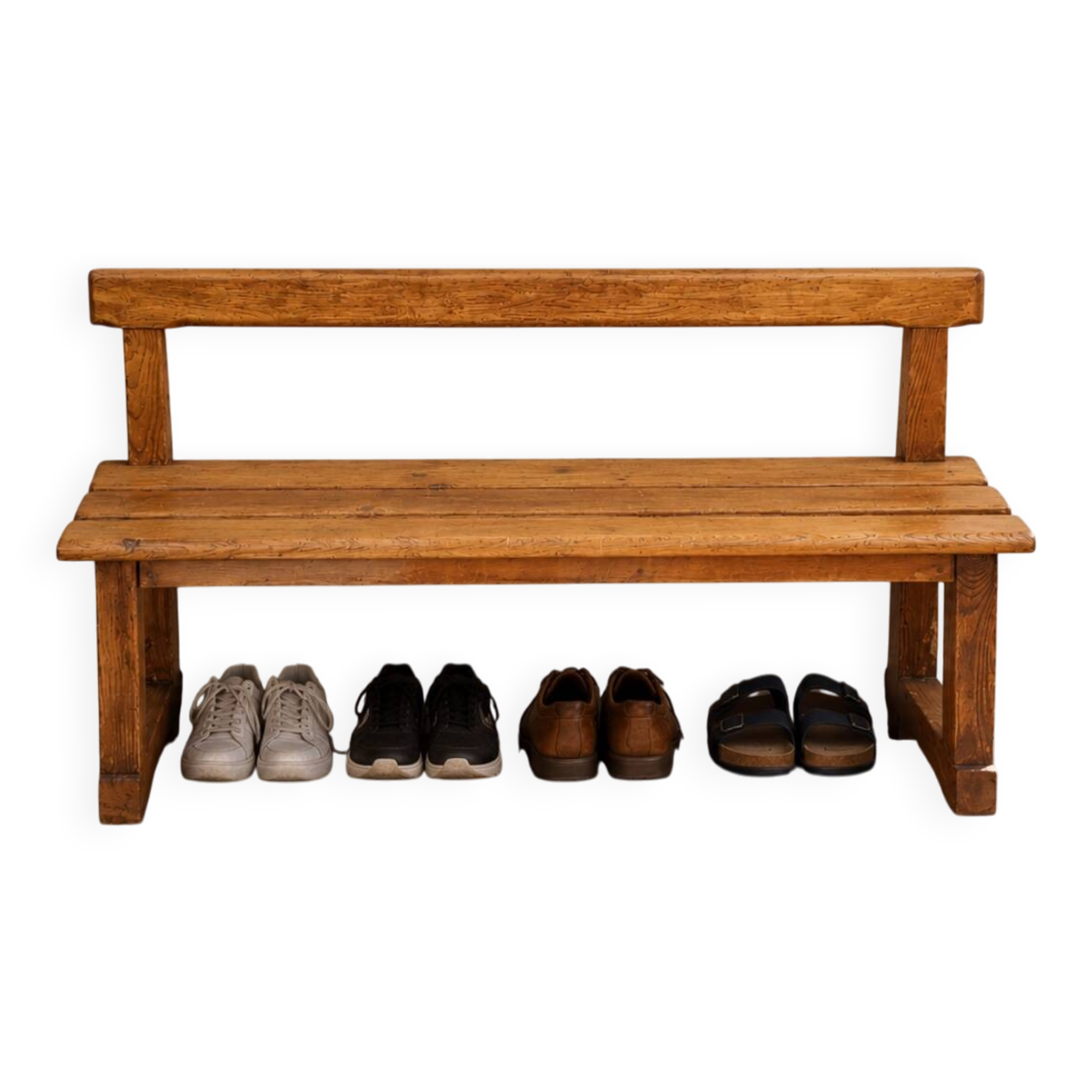 Petit banc en bois déco