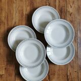 Hollow plates ancient iron earth Gien