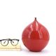 Belgian red ceramic vase, 1960s