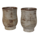 Pair of vintage Accolay ceramic vases signed