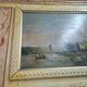 mirror trumeau and landscape painting – Faux marble decor –