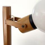 Lampadaire en bois des années 70
