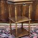 Henri II gueridon in walnut with marble top, early 20th century.