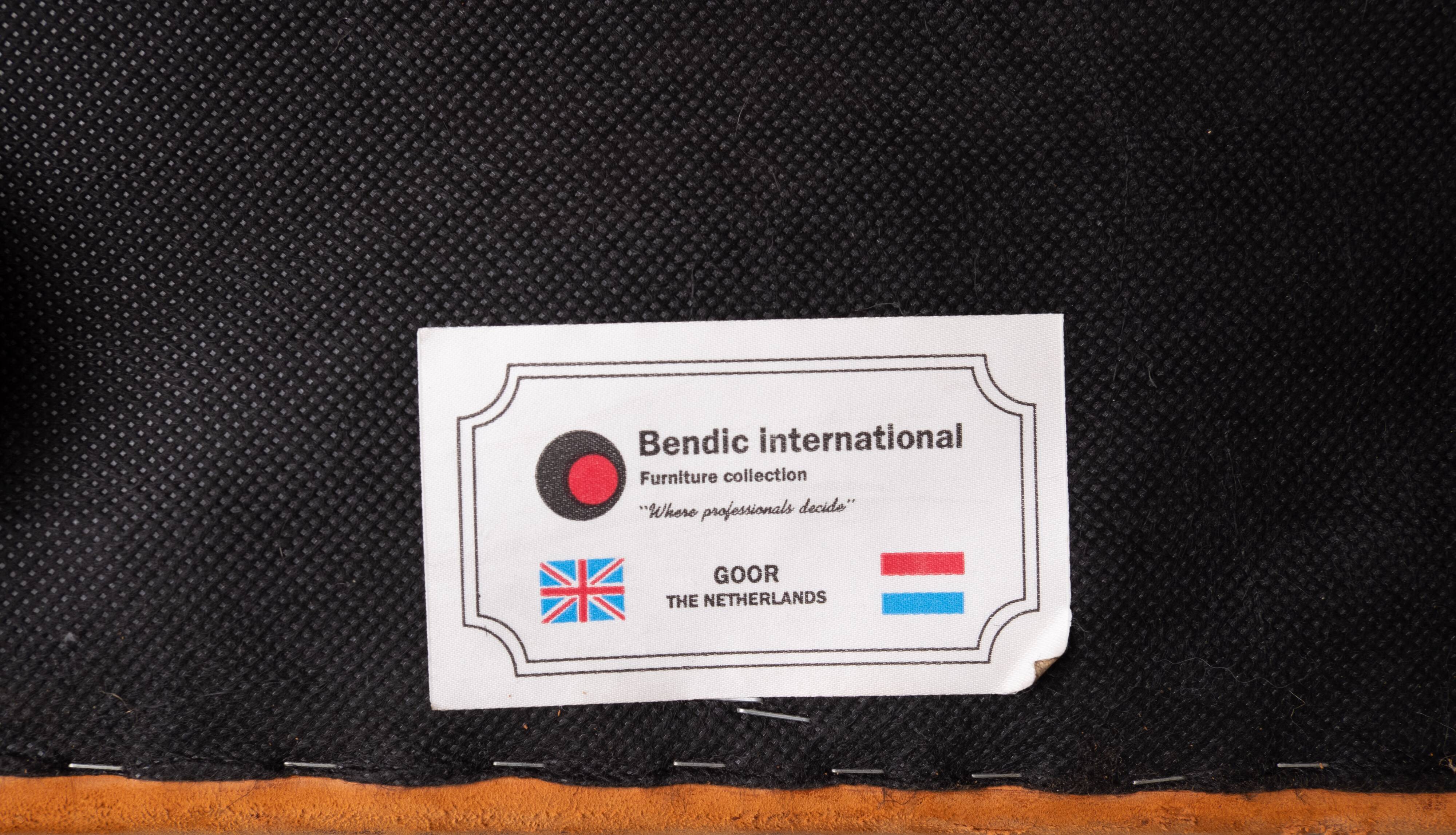 Sheepskin Leather pouf or Ottoman with storage 1970s