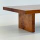 Table basse vintage par Smania en bois de noyer.