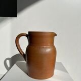 Handmade stoneware pitcher below H: 20cm