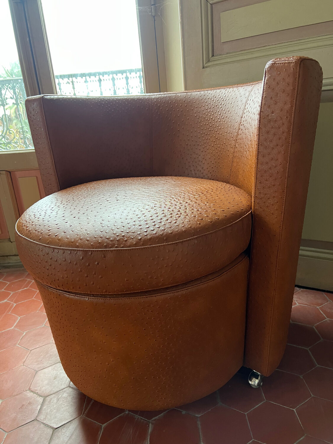 Leather armchair
