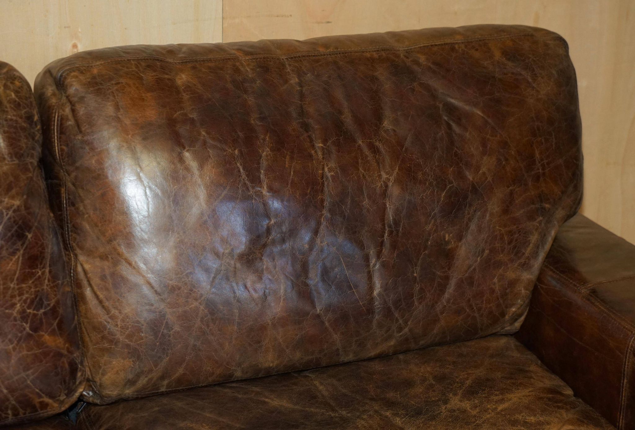 Halo Soho Heritage Leather Biker Sofa by Timothy Oulton
