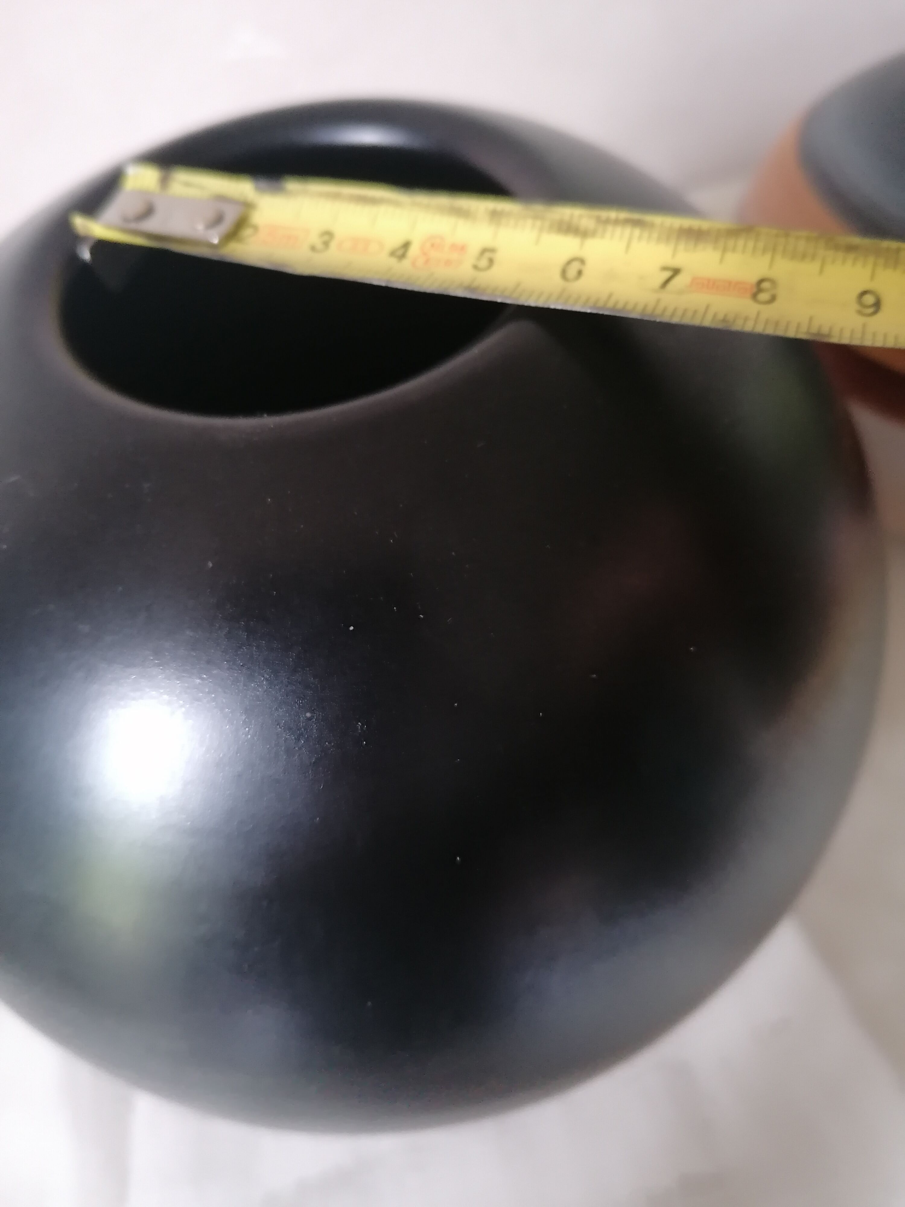 Karlsruhe Majolica ceramic ball vase