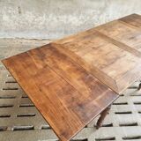 Extendable dining table elm wood