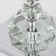 Deux lampes de table Bakalowits avec énormes cristaux facettés en diamant, Autriche, années 1970