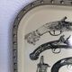 Metal tray guns design Piero Fornasetti vintage 1960 - 33 x 33 cm