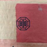 Mid-century German minimalist glass ceiling or wall lamp by Big, 1960s.