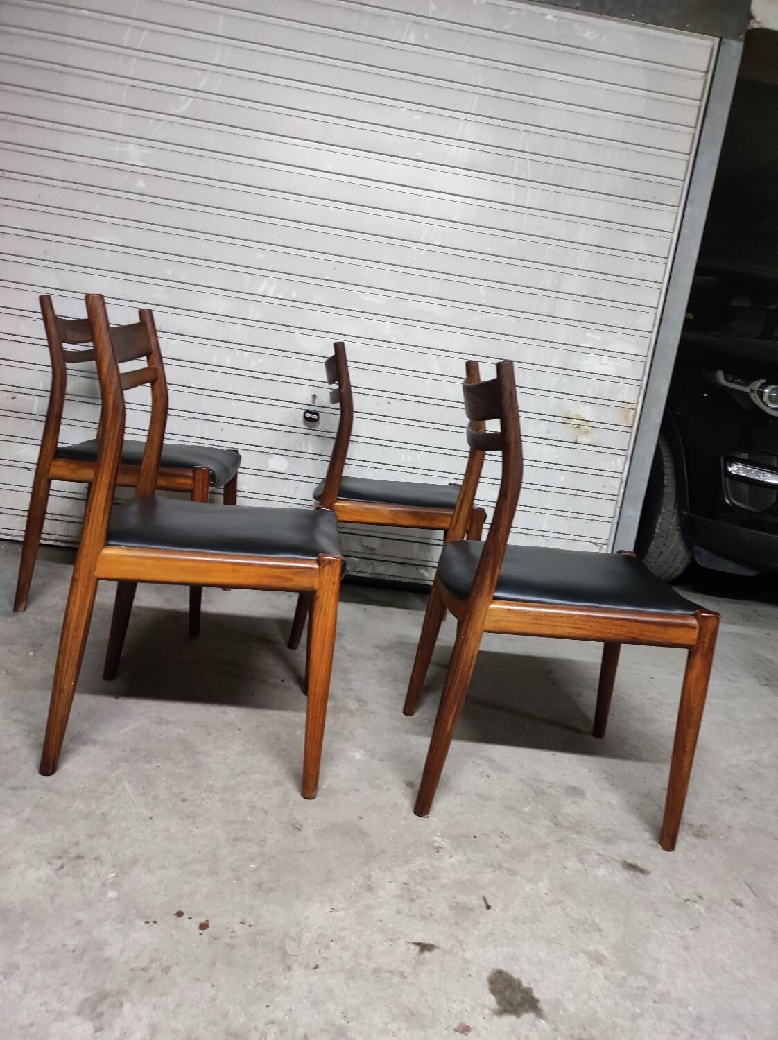 Vintage Scandinavian chairs Gessef teak 1960