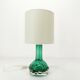 Scandinavian green glass lamp Kosta Hans-Owe Sandeberg Sweden 1960