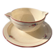 Saucière  Salins avec soucoupe  intégrée