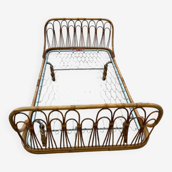 Day-bed ondaflex bamboo and rattan 1960